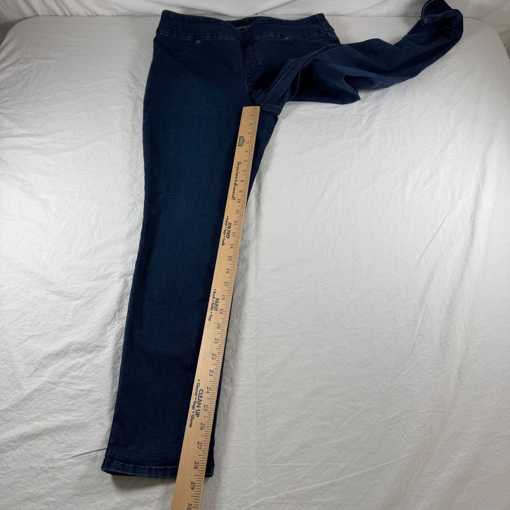 Chico's Perfect Stretch Women's Size 1.5R M/10 Dark Wash Soft Pull On Jeggings - Picture 6 of 10
